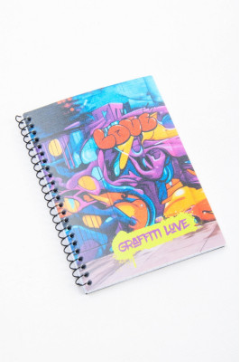 Блокнот на спіралі, А6, 48 аркушів